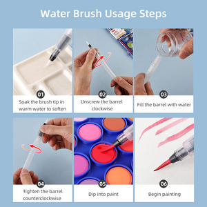 Set Cat Air Solid Ramah Lingkungan dan Tidak Beracun Xin Bowen dengan 12/16/36 Warna untuk Seni Kertas dan Perlengkapan Menggambar - Product Image 5