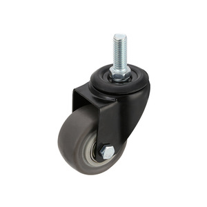2 Inch Gold Diamond Tpr Screw Caster Swivel Wheel For Furniture Industrial Use - Product Image 4