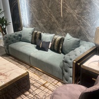 Ensemble de canapés modernes en cuir et tissu microfibre 3+2+1, design de luxe, avec fauteuils inclinables, pour salon et villa, rembourrage en éponge