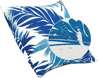 JMGBird Bantal Lempar Luar Ruangan Tahan Air dari Bambu Set 2 Buah dengan Isian-18x18 Tahan Lama untuk Teras