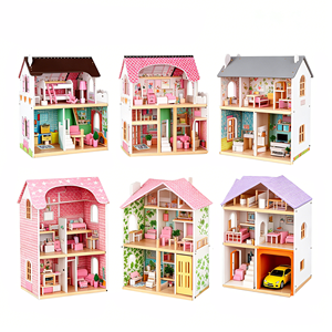 Kit <span class=keywords><strong>de</strong></span> <span class=keywords><strong>Casa</strong></span> <span class=keywords><strong>de</strong></span> <span class=keywords><strong>Muñecas</strong></span> en Miniatura <span class=keywords><strong>de</strong></span> <span class=keywords><strong>Madera</strong></span> Estilo Victoriano, Accesorios para Fiestas, Muebles, Juguetes para Niñas - Product Image 1
