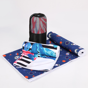Serviettes de plage de haute qualité en velours, design personnalisé, imprimées réactives, grandes, surdimensionnées, avec logo jacquard - Product Image 2