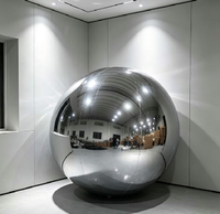 Gros Ballon Miroir Gonflable en Argent, Sphère Miroir Métallique, Ballon Miroir Gonflable à Vendre