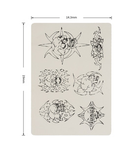 Printed Tattoo <b>Practice</b> Skin One Side Silicone Coloring <b>Pad</b> with Design for Beginner Tattoo Training - Product Image 5