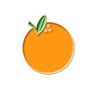 Grosir Tidak Ada Minimum Logam Buah Lapel Pin Lencana Kustom Lucu Oranye Peach Enamel Pin untuk Topi
