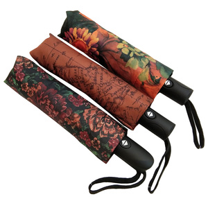 Tùy Chỉnh Thiết Kế Thăng Hoa In Đầy Đủ Tự Động 3 Có Thể Gập Lại Ô Paraguas UV Parasol Cho Túi Du Lịch Khuyến Mãi Ô - Product Image 1