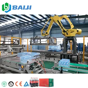 Fully Automatic robotic palletizing packaging machine robot palletizer price for bottle water