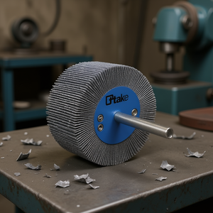 Disco Abrasivo de Tela Ttake de 80x50 mm con Eje de 6 mm, Grano 60, para Pulir Metal - Product Image 3