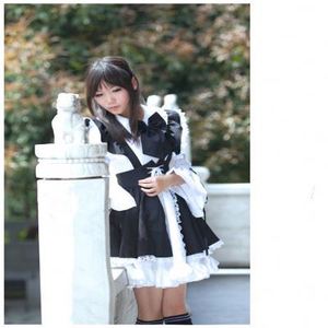 Women Maid Outfit Anime <strong>Dress</strong> Black and White Apron <strong>Dress</strong> <strong>Lolita</strong> <strong>Dresses</strong> Men Cafe Costume Cosplay Costume - Product Image 6
