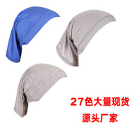 Gorro tipo pescador modal de color liso con jacquard malayo, base de algodón mercerizado, unisex, con botón, calentador de cuello, estilo étnico
