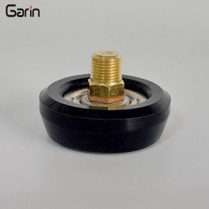 मेडिकल ऑक्सीजन नियामक के लिए ग्रीन रबर कवर के साथ फैक्ट्री डायरेक्ट सेल्स प्रेशर गेज - Product Image 5