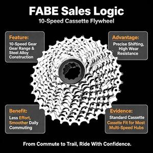 <span class=keywords><strong>Cassette</strong></span> de vélo universelle multi-vitesses résistante à l'usure, 10, <span class=keywords><strong>30</strong></span>, 32 dents, pour VTT, vélo de route et vélo à pignon fixe - Product Image 6