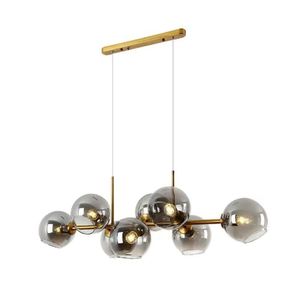 <span class=keywords><strong>Lustre</strong></span> de <span class=keywords><strong>boule</strong></span> de <span class=keywords><strong>verre</strong></span> <span class=keywords><strong>transparent</strong></span> de lumière pendante de LED de haute qualité nordique d'or et de noir pour le salon et les salles à manger pour des hôtels - Product Image 3