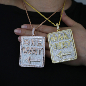 Collares con Colgante de Letra Inicial Personalizada, Estilo Hip Hop, con Nombre Personalizado, con Circonitas, para Hombre - Product Image 3