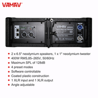 VAMAV Bocinas VXT 206 Doble 6.5 Pulgadas 2 canales Altavoz de línea lineal compacto sistema de altavoces profesional con 400W