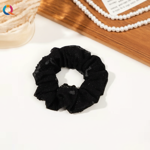 Vendita calda di tendenza moda per bambini cravatte per capelli eleganti Vintage colorate con perline in rilievo nastro di pizzo dolce stile all'ingrosso - Product Image 1