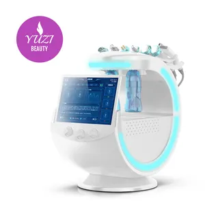 Multifunktions Smart Ice Blue Ultraschall RF Aqua Haut wäscher Derma brasion Hydra Haut Gesichts behandlungen Maschine mit Haut analyze system