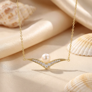 Collar de Plata S925 con Perla de Agua Dulce en Forma de Corazón, Colgante con Circonitas, Joyería Elegante, Regalo Romántico para Mujer - Product Image 5