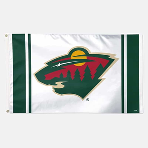 High Quality NHL <b>Flag</b> Custom Printed 3x5ft 100% Polyester Double Sided Minnesota Wild <b>Flag</b> - Product Image 2