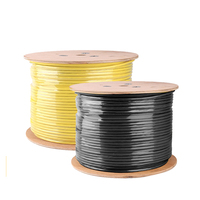 4 pasang Twisted Cat 6 kabel Lan luar ruangan kabel jaringan FTP kecepatan tinggi 1000FT 305meter kabel UTP dalam ruangan Cat6 Cat6a Cat7 Cat8 Cat5e