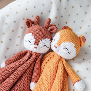 Nouveau-né bébé baptême cadeau sécurité sucette couette Crochet cerf couette Amigurumi <span class=keywords><strong>renne</strong></span> couette - Product Image 5