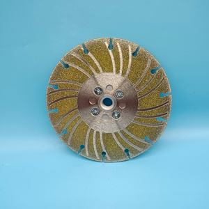 Lame de scie diamantée amovible en acier inoxydable usinée CNC, filetage 125xM14, pour perçage et découpe. - Product Image 5