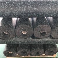 Tapis en caoutchouc pour plancher de la salle de sport, épaisseur 3MM-12MM épaisseur EPDM, gymnastique professionnelle, remorque de gymnastique