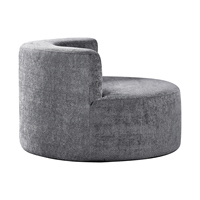 Fauteuil inclinable convertible confortable en velours courbé, pour bureau, salon, hôtel, design moderne, couleur et taille personnalisables