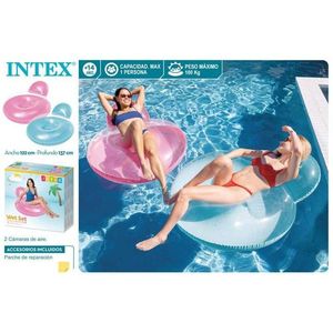 Fauteuil gonflable Intex pour piscine circulaire 122x137 cm, pour adultes, relaxation en piscine - Product Image 3