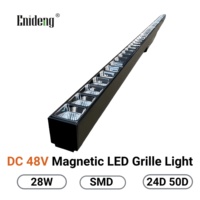 Luminaire de plafond commercial à LED magnétique DC 48V 28W SMD, projecteur linéaire CCT 3000K 4000K 5000K 24D 50D
