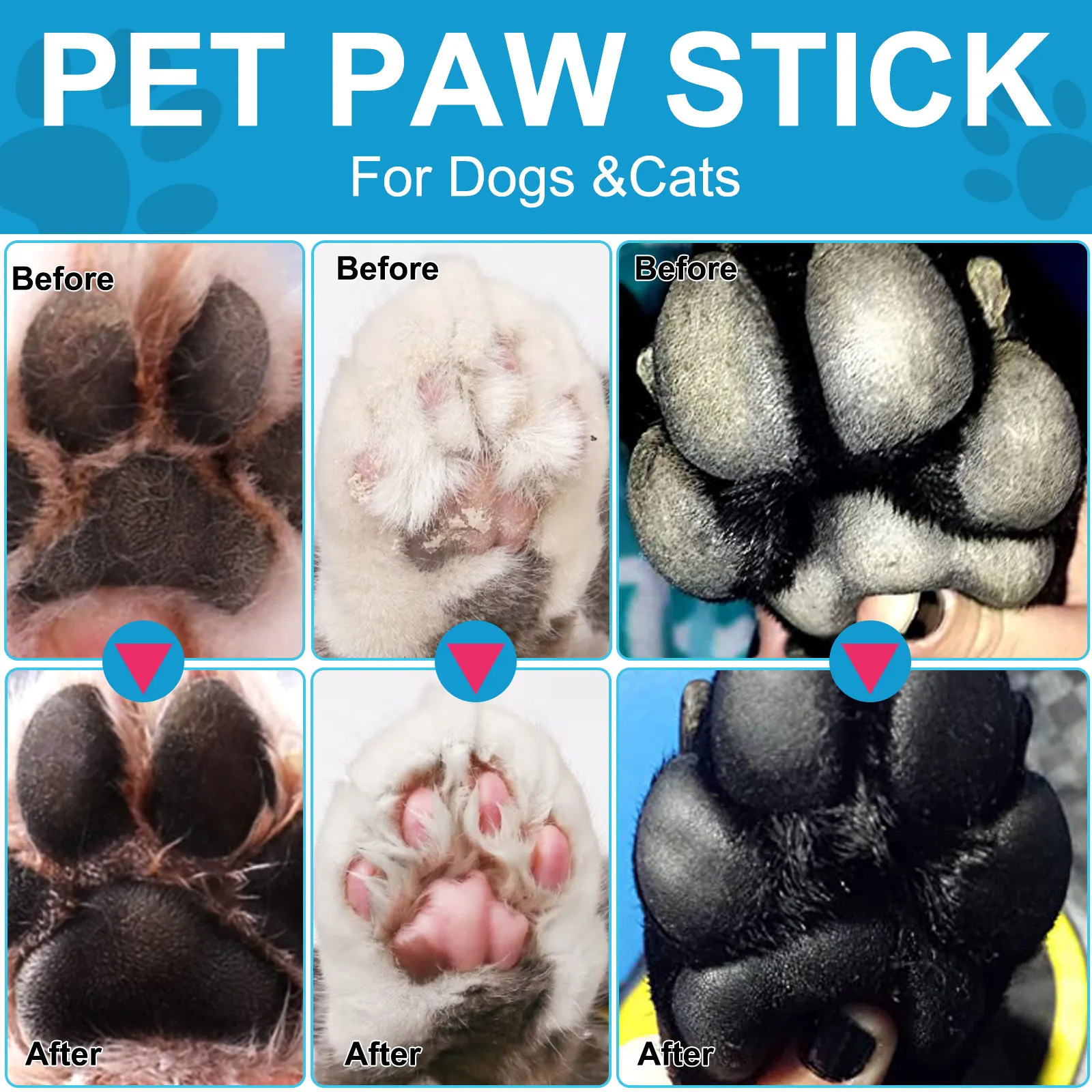 OIMMAL Pet pençe balsamı sopa köpekler pençe koruma kremi Pet ayak bakımı balsamı korumak iyileşmek ve onarım hasarlı köpek ve kedi pençeleri