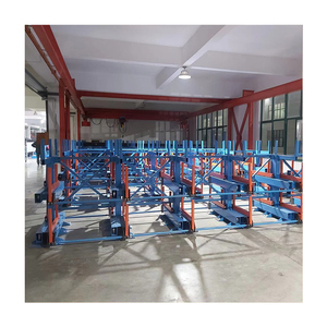 round steel multi layer storage roll out cantilever rack