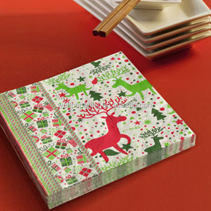 Servilletas Impresas Coloridas Súper Suaves al por Mayor, 2 Capas, 20 Piezas, Servilletas Decorativas para Cena, Papel Tisú con Impresión Multicolor para Navidad, Eventos - Product Image 1