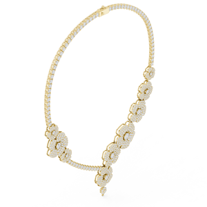 Collier de luxe en diamant de la meilleure qualité pour femmes, pendentif élégant, bijoux pour mariage, fête, anniversaire, disponible au meilleur prix - Product Image 4