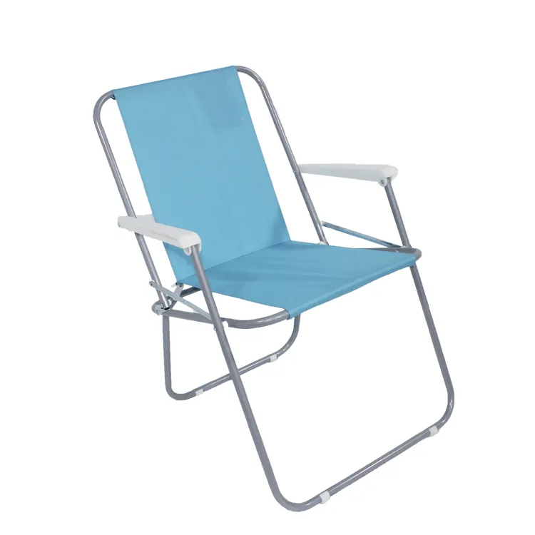 Chaise de plage pliante en acier, avec accoudoir, facile à utiliser, bon marché, livraison gratuite