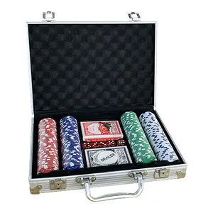 Cartes à jouer en plastique Jetons de poker Crown Clay Casino Jeu de jetons de poker de qualité Poids lourd Ultimate Poker