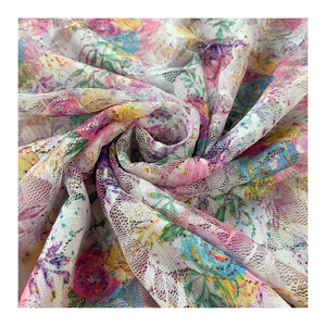 Tùy Chỉnh Ren Vải Chất Lượng Cao Hoa Thiết Kế 100% Polyester Dây Lưới Vải Ren Cho Phụ Nữ Đám Cưới - Product Image 1