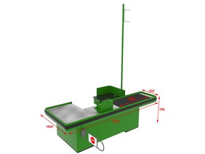 High Quality Fashionable Appearance High Definition Screen Automatic Moving Belt Self Checkout <b>Counter</b> Highbright HBE-CC-134 - Product Image 5