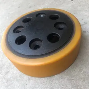 Crown Forklift /Truck 13x5.5x9.5/330x140x241mm Solid PUR Polyurethane Steel Band Press- On Tire Wheel