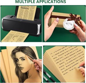 80g Vorgeschnittene Kraftpapierbögen 15x20 Zoll 480 Blatt Braunes Geschenkpapier Robustes Bastelpapier Hellbraunes Konstruktionspapier - Product Image 6