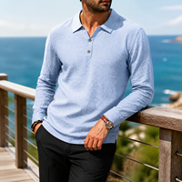 Chemises en mélange de lin à marque privée pour hommes, coupe classique, boutonnées, respirantes, à manches longues, pour le bureau et les occasions décontractées