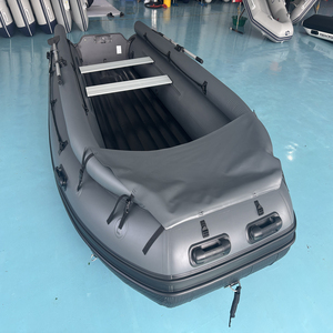 เรือยาง JET470cm เรือยางเป่าลมพร้อม EVA <span class=keywords><strong>สี</strong></span>ดำเทา - Product Image 1