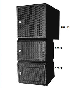 Enceinte professionnelle I.EVOICE C.08ET 12 <span class=keywords><strong>Bass</strong></span> + 2 8 pouces coaxiales empilées en contreplaqué de bouleau, audio haute résolution pour petite barre musicale - Product Image 1