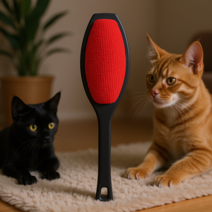 Cepillo Antipelusas de Doble Cara Negro y Rojo para Mascotas - Product Image 3
