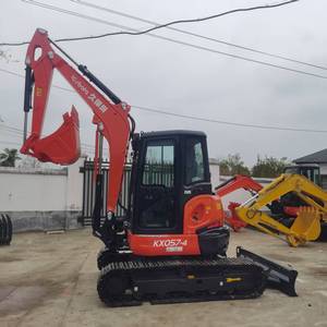 Mini-excavatrice KX057-4 de 5 tonnes, prix bas, haute qualité, système hydraulique, moteur d'origine, PLC, bon état d'occasion - Product Image 1