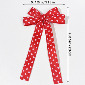 Fermagli per Capelli Double Happiness per San Valentino, Fiocchi con Mini Cuori, Accessori Romantici e Dolci per Ragazze - Product Image 5