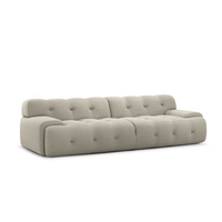 Ensemble de canapés carrés modernes en tissu YUANCHANG avec pieds en acier inoxydable, meubles de salon