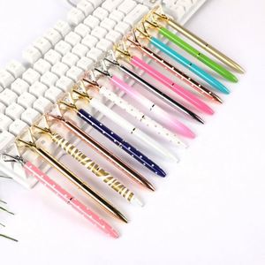 Custom Logo Luxury Gift Twist Diamond Top Metal Crystal Ballpoint Pen 1.0mm Premium with Personalized Design for Promotional Use - Product Image 2