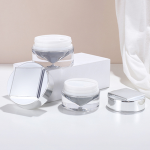 Flacons cosmétiques en plastique acrylique de haute qualité, forme goutte d'eau, 100 ml, avec pompe pulvérisateur, pour l'emballage des soins de la peau, logo personnalisé en couleur - Product Image 6