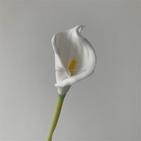 Lys artificiel blanc L-291 effet naturel, longue tige, pour bouquet de mariage, fête des Mères, vase décoratif, vente en gros
